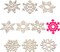 60 PCS Unfinished Wooden Snowflake Cutouts – Blank Paintable Christmas Craft Shapes for Kids DIY Art Projects, Holiday Decorations, Gift Making & Room Decor (with Hanging Rope)